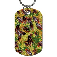 Cockroaches Dog Tag (one Side) by SuperPatterns