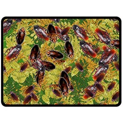 Cockroaches Fleece Blanket (large)  by SuperPatterns