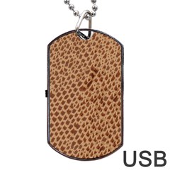 Giraffe Pattern Animal Print Dog Tag Usb Flash (one Side) by paulaoliveiradesign