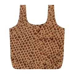 Giraffe Pattern Animal Print Full Print Recycle Bags (l)  by paulaoliveiradesign