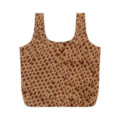 Giraffe Pattern Animal Print  Full Print Recycle Bags (m)  by paulaoliveiradesign