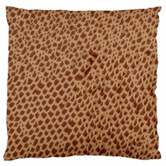Giraffe Pattern Animal Print  Standard Flano Cushion Case (one Side) by paulaoliveiradesign