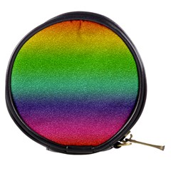 Metallic Rainbow Glitter Texture Mini Makeup Bags by paulaoliveiradesign