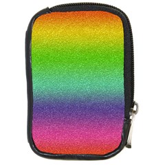 Metallic Rainbow Glitter Texture Compact Camera Cases by paulaoliveiradesign