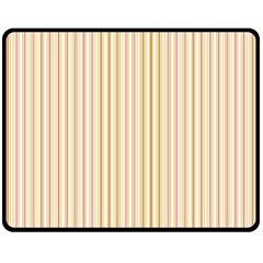 Stripes Pink And Green  Line Pattern Double Sided Fleece Blanket (medium)  by paulaoliveiradesign