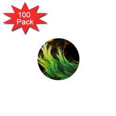 A Seaweed s Deepdream Of Faded Fractal Fall Colors 1  Mini Buttons (100 Pack)  by jayaprime