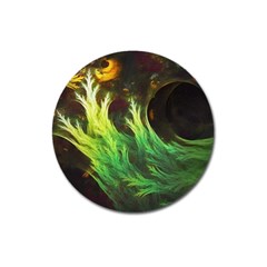 A Seaweed s Deepdream Of Faded Fractal Fall Colors Magnet 3  (round) by jayaprime