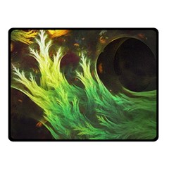 A Seaweed s Deepdream Of Faded Fractal Fall Colors Double Sided Fleece Blanket (small)  by jayaprime