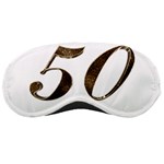 Number 50 Elegant Gold Glitter Look Typography 50th Anniversary Sleeping Masks Front