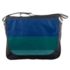 Blue Gradient Glitter Texture Pattern  Messenger Bags