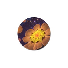 Beautiful Violet & Peach Primrose Fractal Flowers Golf Ball Marker (4 Pack) by jayaprime