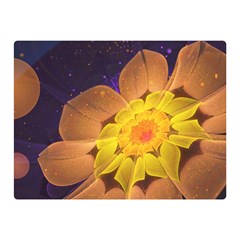 Beautiful Violet & Peach Primrose Fractal Flowers Double Sided Flano Blanket (mini)  by jayaprime