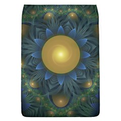 Beautiful Orange & Blue Fractal Sunflower Of Egypt Flap Covers (l)  by jayaprime