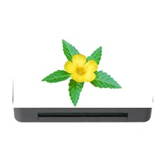 Yellow Flower With Leaves Photo Memory Card Reader With Cf by dflcprints