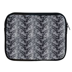 Black Floral Lace Pattern Apple Ipad 2/3/4 Zipper Cases by paulaoliveiradesign