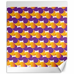 Purple And Yellow Abstract Pattern Canvas 20  X 24  