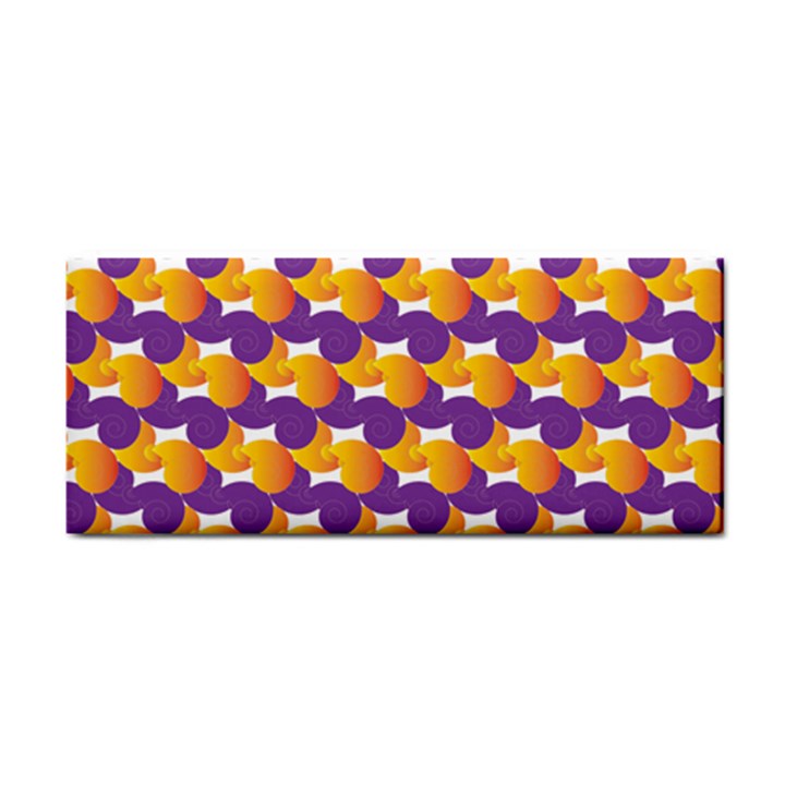 purple and yellow Abstract pattern Cosmetic Storage Cases