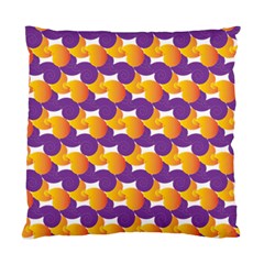 Purple And Yellow Abstract Pattern Standard Cushion Case (two Sides)