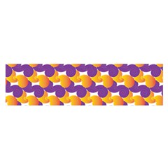 Purple And Yellow Abstract Pattern Satin Scarf (oblong)