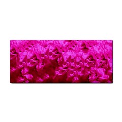Hot Pink Floral Pattern Cosmetic Storage Cases by paulaoliveiradesign