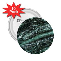 Green Marble Stone Texture Emerald  2 25  Buttons (10 Pack)  by paulaoliveiradesign