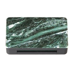 Green Marble Stone Texture Emerald  Memory Card Reader With Cf by paulaoliveiradesign