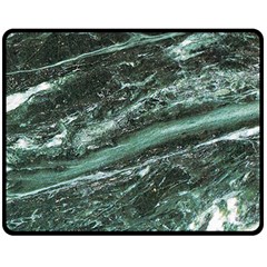 Green Marble Stone Texture Emerald  Double Sided Fleece Blanket (medium)  by paulaoliveiradesign