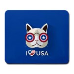 Cat_i_love_usa Large Mouse Pad (Rectangle) Front