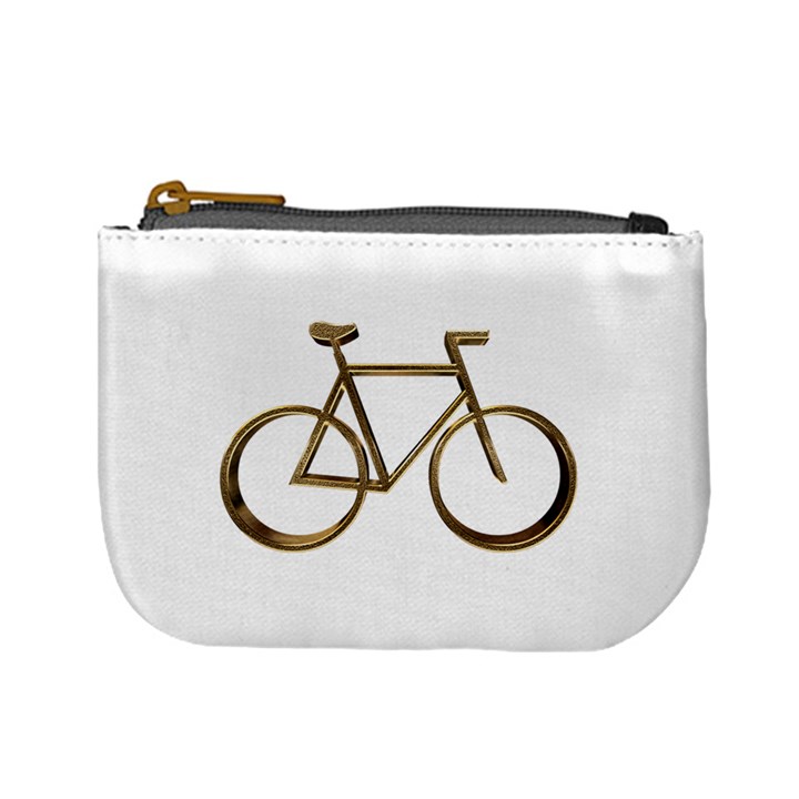 Elegant Gold Look Bicycle Cycling  Mini Coin Purses