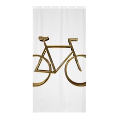 Elegant Gold Look Bicycle Cycling  Shower Curtain 36  X 72  (stall)  by yoursparklingshop