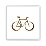 Elegant Gold Look Bicycle Cycling  Memory Card Reader (Square)  Front