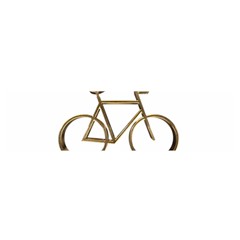 Elegant Gold Look Bicycle Cycling  Satin Scarf (oblong) by yoursparklingshop