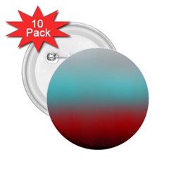 Frosted Blue and Red 2.25  Buttons (10 pack) 