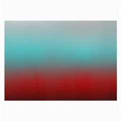 Frosted Blue and Red Large Glasses Cloth