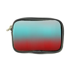 Frosted Blue and Red Coin Purse