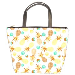 Seamless Summer Fruits Pattern Bucket Bags