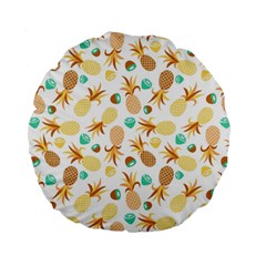 Seamless Summer Fruits Pattern Standard 15  Premium Flano Round Cushions