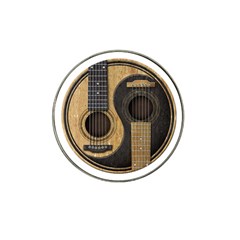 Old And Worn Acoustic Guitars Yin Yang Hat Clip Ball Marker (4 Pack) by JeffBartels