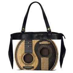 Old And Worn Acoustic Guitars Yin Yang Office Handbags (2 Sides) 