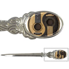 Old And Worn Acoustic Guitars Yin Yang Letter Openers by JeffBartels