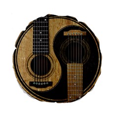 Old And Worn Acoustic Guitars Yin Yang Standard 15  Premium Round Cushions by JeffBartels