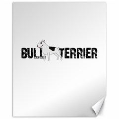 Bull Terrier  Canvas 11  X 14  