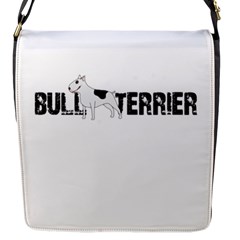 Bull Terrier  Flap Messenger Bag (s) by Valentinaart