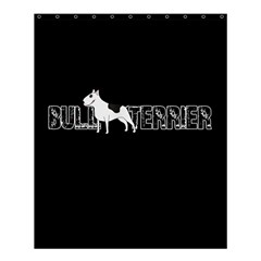 Bull Terrier  Shower Curtain 60  X 72  (medium)  by Valentinaart