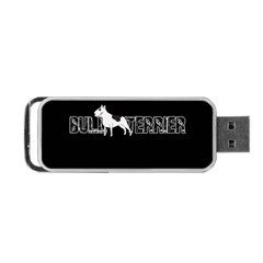 Bull Terrier  Portable Usb Flash (two Sides) by Valentinaart