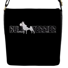 Bull Terrier  Flap Messenger Bag (s) by Valentinaart