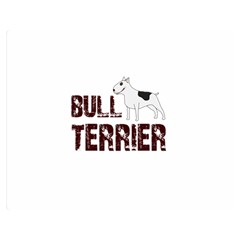 Bull Terrier  Double Sided Flano Blanket (medium)  by Valentinaart