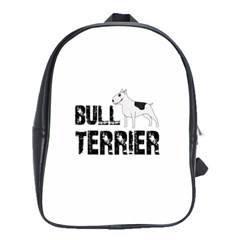 Bull Terrier  School Bags(large)  by Valentinaart