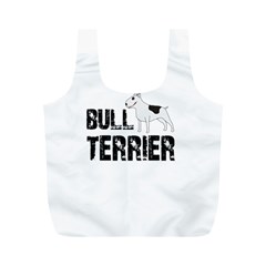 Bull Terrier  Full Print Recycle Bags (m)  by Valentinaart