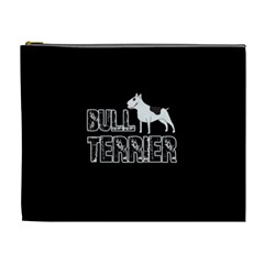 Bull Terrier  Cosmetic Bag (xl) by Valentinaart